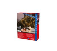 Konstsmide Micro LED Compactlights 3844-100 - Guirnalda de luces led (400 diodos de luz blanca cálida, transformador exterior de 30 V, 6 W, cable negro), color negro