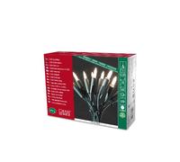 Konstsmide GNOS 6304-100-Guirnalda de Luces Unidades Cable Verde LED, Blanco cálido, 100 LEDs, 16