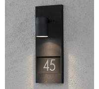 Konstsmide Modena 7655 aplique con número de casa, negro True