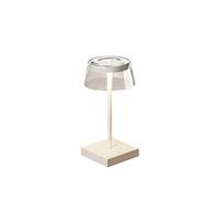 Konstsmide Lámpara de mesa LED Scilla con USB, blanco