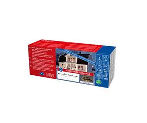 Konstsmide Sistema de ampliación del sistema LED: cadena de luces, escarchada, 50 diodos de luz blanca cálida, exterior (IP44), 0,65 W, cable suave negro.