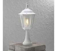 Konstsmide Firenze 7214-250 - Portalámparas (23,5 x 23,5 x 55 cm, 1 x 100 W, IP43), Color Blanco Mate