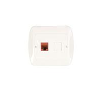 Kontakt-Simon AF51/11 - Toma de Corriente (plástico, IP20, 90 mm, 30,5 mm, 80,5 mm), Color Blanco