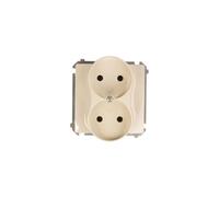 Kontakt-Simon BMG2M.01/12 - Toma de corriente (plástico, IP20, 250 V, 75 mm, 45 mm), color beige