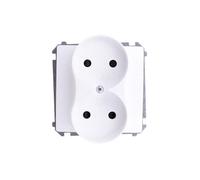 Kontakt-Simon BMG2MZ.01/11 - Toma de corriente (plástico IP20, 250 V, 75 mm, 45 mm), color blanco