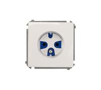 Kontakt-Simon BMGD1.01/11 - Toma de corriente (plástico IP20, 250 V, 75 mm, 40,5 mm), color blanco