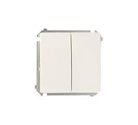 Kontakt-Simon BMW6/2.01/11 - Interruptor eléctrico (blanco, plástico, IP20, IP44, 230 V, 10 A, 75 mm)