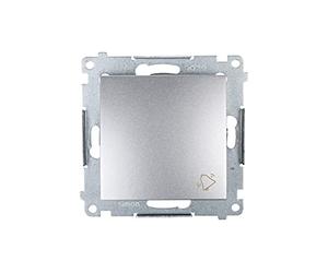 Kontakt-Simon DD1.01/43 interruptor eléctrico Pushbutton switch Plata - Accesorio cuchillo eléctrico (Pushbutton switch, Plata, De plástico, IP20, IP4