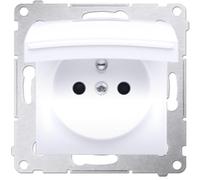 Kontakt-Simon DGZ1BUZ.01/11 - Toma de corriente (plástico, IP44, 250 V, 75 mm, 45 mm), color blanco