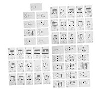 KONTONTY 1 Caja Tarjetas de Ritmo Póquer Portátiles para Principiantes Herramienta Educativa para Práctica de Teoría Musical y Notación Juego Didáctico Versátil para Aprendizaje Musical