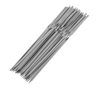 KONTONTY 1 juego Brochetas Inoxidable Reutilizables para Asar Carnes y Verduras