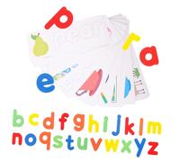 KONTONTY 1 Juego De Números y Letras Aprendiendo Juguetes Juego De Padres e Hijos Juguete De Aprendizaje De Palabras Iluminación Juguetes a Juego De Madera Colorful