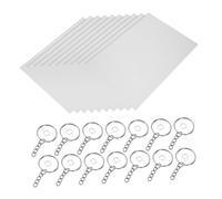 KONTONTY 1 Juego Hojas Termocontraíbles para Manualidades con Llaveros Kit Creativo para Material Diy Seguro y de Usar para Expresión Artística y Creaciones Divertidas