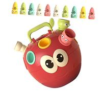 KONTONTY 1 Juego Juguete De Aprendizaje Temprano Aprendiendo Bloque Apilar Juguetes Juguete con Sentido del Color Rompecabezas De Formas Juguete Juego a Juego Abs