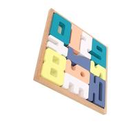 KONTONTY 1 Juego Juguete Divertido Puzzle numeros Madera Material didáctico Juguetes de iluminación Jugar para Juguetes cognitivos para aprendiendo Juguetes de Madera
