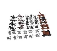 KONTONTY 1 Juego Modelo de Caballo de caballería decoración para Mesa de Arena Miniaturas de Soldados para maquetas Accesorio decoración del hogar Mini Modelo el plastico