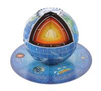 KONTONTY 1 Juego Rompecabezas 3D para Colorear Toys Globe Zapatillas Modelo Estructura Juguetes Manualidades para niñas de 10 a 12 años Rompecabezas de Globo para