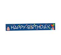 KONTONTY 1 Pieza Bandera De Cumpleaños Suministros Para Fiestas Infantiles Telón De Fondo Banner Cumpleaños Banderines De Cumpleaños Para Banner De Feliz Cumpleaños Poliéster