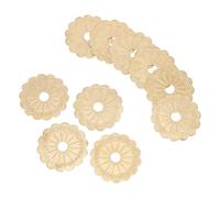 KONTONTY 10 Arandelas de Placa Trasera para Tiradores Vintage de Muebles en Cobre Dorado, Diámetro de Agujero 0.6cm, Protección para Superficies de Madera y Uso en Proyectos de