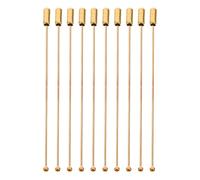 KONTONTY 10 piezas Brosche Hutnadel Hut Schmucknadel DIY-schmuckfunde Pin de metal largo de seguridad Handmade Pin Edelstahlnadel Golden Rostfreier Stahl