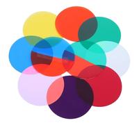 KONTONTY 10 Unidades Película de Color de luz Ambiental Filtro de luz de Gel lámina Transparente de corrección de Color PVC