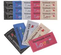 KONTONTY 100 Piezas Etiquetas Hechas a Mano para Coser con Algodón Decorativas y Prácticas para Patchwork y Knitting en Productos de Manualidades y Costura