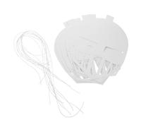 KONTONTY 12 Piezas Juguetes De Escudo De Graffiti Máscaras De Caballero Para Casco Vikingo Sombreros Vikingos Máscaras Pintadas a Mano Mascara Cosplay Blanco Cartulina