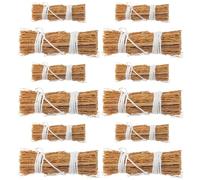 KONTONTY 12 Unidades Mini Hay Bales Micro Landscape Decor Realistic Mini Straw Stacks For Dollhouse Farm Diorama Accessories Natural Haystack For Thanksgiving Table and Fairy Garden