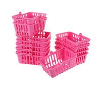 KONTONTY 12piezas Mini Cestas De Compra Asa Para Supermercado Para Cestas De Almacenamiento Pequeñas y Juguetes De Casita De De Compra Pequeñas Para Muñecas y Escenario