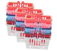 KONTONTY 15 piezas Mini Cesta de Supermercado para Juguete de Carrito de Compras Pequeño Duradero para Simulación y Decoración de Casa