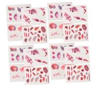 KONTONTY 16hojas Parche De Simulación De Herida Cicatriz Falsa y Pegatinas Para Heridas Maquillaje Corporal Realista Para Halloween y Disfraces De Tatuajes Temporales De Broma Para Fiestas