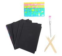 KONTONTY 1Juego Manualidades para Kit Tarjetas Rasca y GANA Plantillas y Pincel para Proyectos y