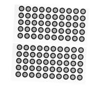 KONTONTY 2 Hojas Punto de identificación del escáner Logos Pegatinas señales Reflectantes película Reflectante marcadores para escáner Escaneo 3D de Puntos Reflectantes Marcador de escaneo