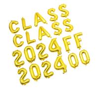 KONTONTY 2 Juegos Conjunto De Globos De Fiesta Graduado Clasificado Globos Azul Marino Suministros Para La Fiesta Decoración Papel De Aluminio Rosa Armada Golden Película De Aluminio