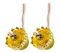 KONTONTY 2 Juegos Conjunto de Quemadores de Lámpara de Aceite Retro con Mecha Incluida de Repuesto para Lámparas de Queroseno Vintage Soporte Resistente para Uso Prolongado Decoración y