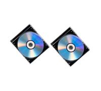 KONTONTY 2 Juegos Discos DVD R CD Grabables Blancos con Caja Jewel para Grabación Audio y Estable