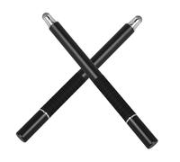 KONTONTY 2 Lápices Capacitivo Multifuncionales para Pantalla Táctil con Punta Fina de Metal, Diseño Elegante Negro, Compatibles con Tablets y Smartphones, Ideales para Escribir con Guantes