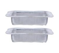 KONTONTY 2 Piezas Adaptador de Canalón a Bajante de Aluminio 100X80 MM, Salida de Drenaje para Canaletas de Lluvia, Conector Resistente para Instalación de Canaletas Pluviales, Paquete de 2