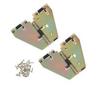 KONTONTY 2 Piezas Bisagra Plegable para Mesa de Comedor Soporte de Hierro con Muelle Integrado Bisagra Cruzada Abatible con Tornillos de Montaje para Expansión Silenciosa y Fácil