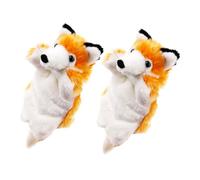 KONTONTY 2 Piezas Juguete Fox Plush Kit de Marionetas de Bricolaje Teatro de títeres para Kit para Hacer Marionetas títere de Mano de Pato de Dibujos Animados títeres de Lujo Felpa