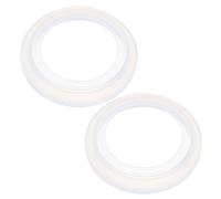 KONTONTY 2 Piezas Junta de Silicona para Cafetera Espresso Anillos de Sello Resistentes al Calor para Máquina de Café Recambio Duradero para Grupo de Café Color Blanco