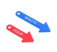 KONTONTY 2 Piezas Manecillas de Reloj Educativas para Manecillas de Reloj de Plástico Rotativas para Decir la Hora y Habilidades Matemáticas