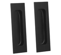 KONTONTY 2 Piezas Manijas Empotradas para Puertas Corredizas de Tiradores Ocultos para Armarios Diseño Estético y Instalación Adecuados para Cocinas y Baños