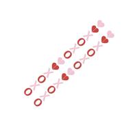 KONTONTY 2 Piezas Tiras colgantes de San Valentín decoraciones de corazones colgantes pancarta del corazón xo-xo home decor decoração casa decoración de letras de san valentín amar Decorar
