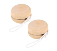 KONTONTY 2 Piezas yoyó Juguete yoyo Rosa de los Vientos decoración yoyo Duncan yoyó yoyos para favores de Fiesta yoyo para Bolas de yoyo para yo yo de Madera Caqui