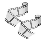 KONTONTY 2 rollos de cinta decorativa de cinta: rollo de borde de película, decoraciones para fiestas de películas para manualidades, álbumes de recortes, oficina y hogar
