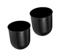 KONTONTY 2 Vasos para Cepillo De Inodoro Soporte para Cepillo De Inodoro De Plástico Recipiente Compacto para De Baño Contenedor para Herramienta De Limpieza Doméstica 3.74X3.34X3.34In
