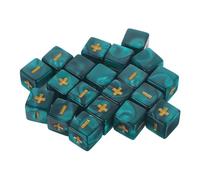 KONTONTY 20 Piezas Dados Educativos de Matemáticas con Símbolos y Resta Accesorios para Matemáticas Clases y Fiestas