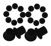 KONTONTY 20 Piezas Sombrero De Bufón Decoración Navideña Muñecos De Nieve Mini Pequeños Sombreros Formales Sombrero De Muñeca Pequeño Sombrero De Copa Terciopelo Black