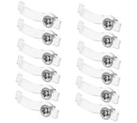 KONTONTY 200 piezas Clips Transparentes para Montaje de Tiras LED Unidades Diseño Curvo para Fijación Segura Interiores y Exteriores Accesorios Versátiles para Iluminación y Downlight